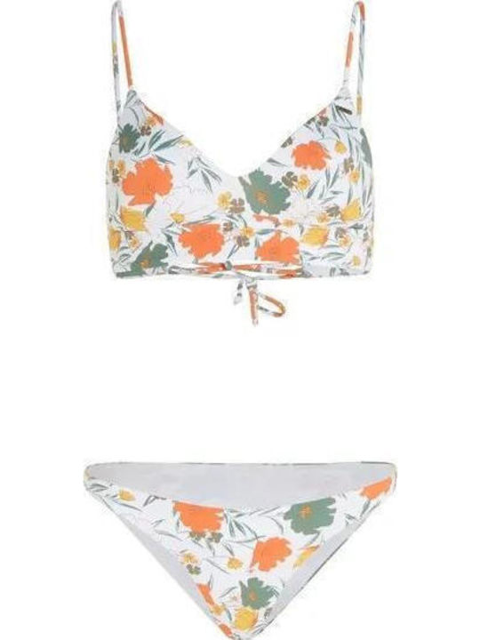 Set Bikini Cu Burete Detașabil Alb