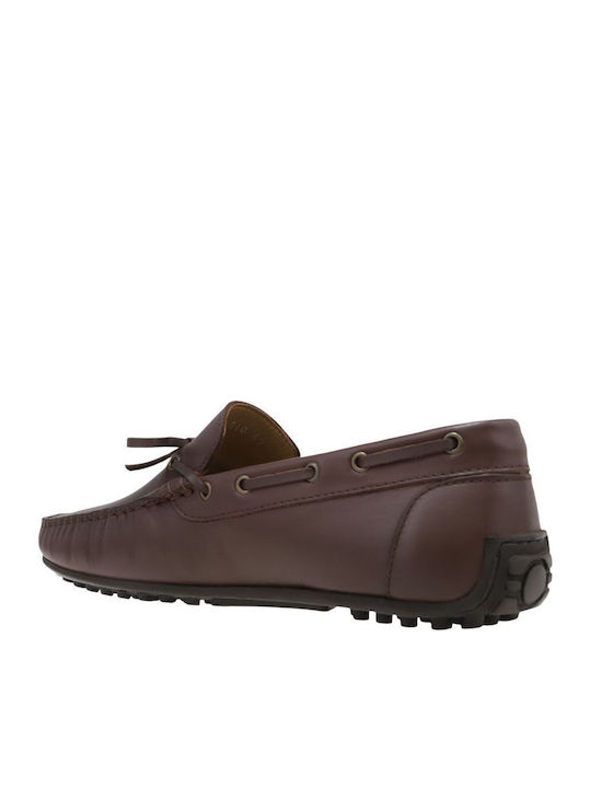 Leder Herren Mokassins in Braun Farbe