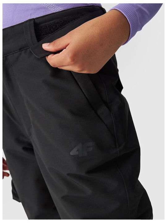 4F 4FJWAW24TFTRF663-20S Pantaloni de schi și snowboard pentru copii Ski & Snowboard Negru