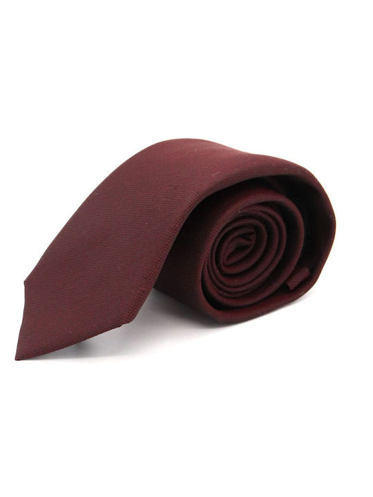 Hugo Boss Men's Tie Printed in Burgundy Color