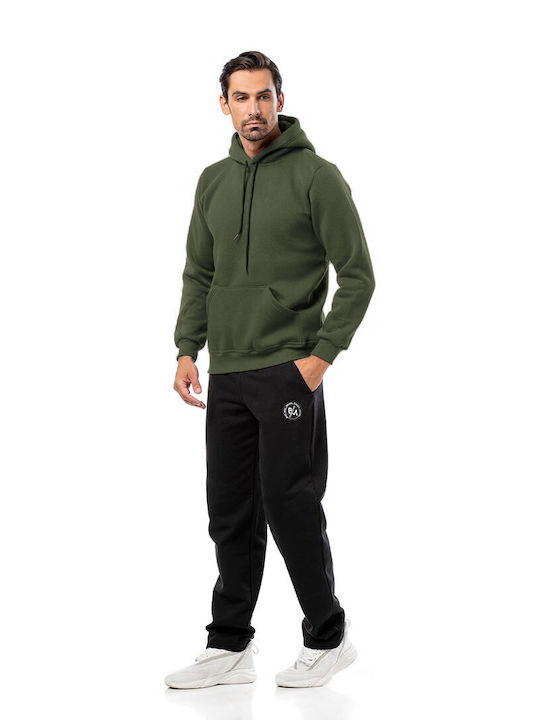 Sweatshirt with Hood Khaki