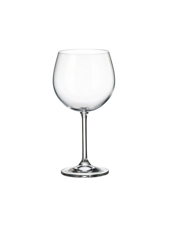 Crystalite Bohemia Set of Glasses for White and Red Wine made of Crystal Stemmed 6pcs