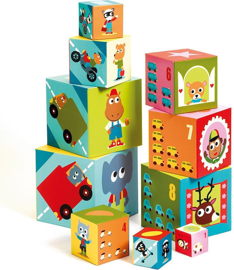 Djeco Stacking Toy Cubes Early Years for 12++ Months