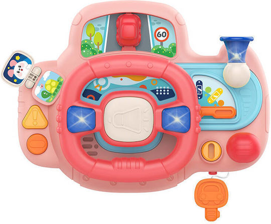 Huanger Steering Wheel with Light and Sounds for 18++ Months