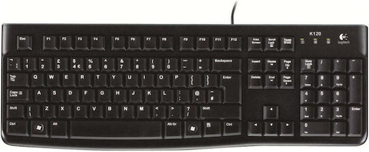Logitech K120 Само клавиатура Български Черен