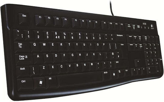 Logitech K120 Само клавиатура Български Черен