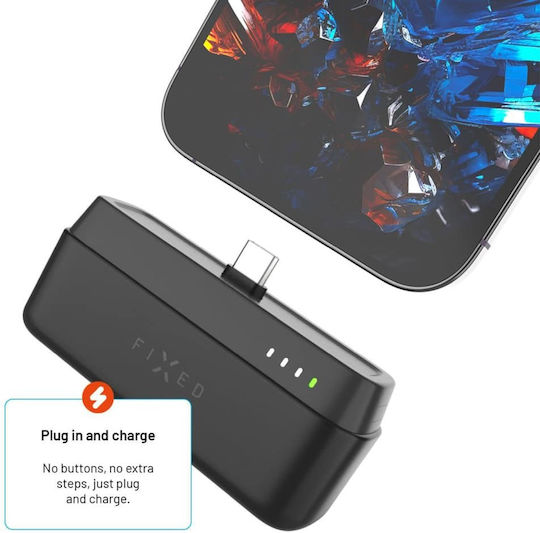 Fixed Zen 5 Power Bank 5000mAh с USB-C порт Черен