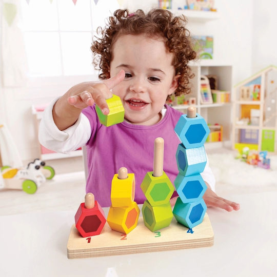 Hape Παιχνίδι Στοίβαξης Πύργοι από Ξύλο για 12+ Μηνών