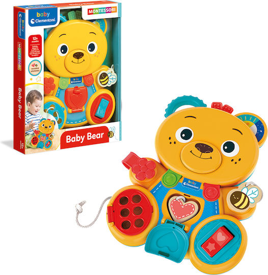 Baby Clementoni Animal Montessori Baby Bear for 12++ Months Yellow