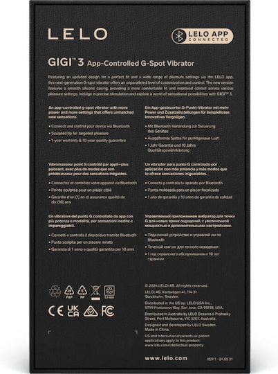 Lelo Gigi 3 Vibrator G-Punkt mit Fernbedienung 16.3cm Rosa