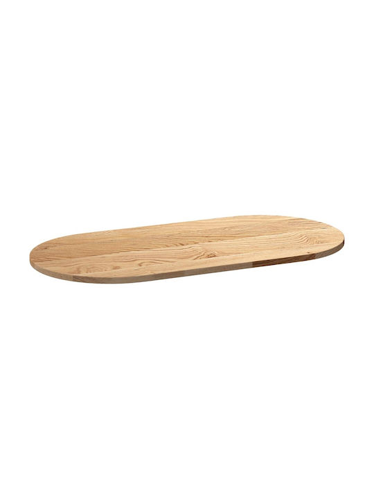 vidaXL Oval Tischoberfläche aus Massivholz Oaks 100x50x2cm 4009062 1Stück