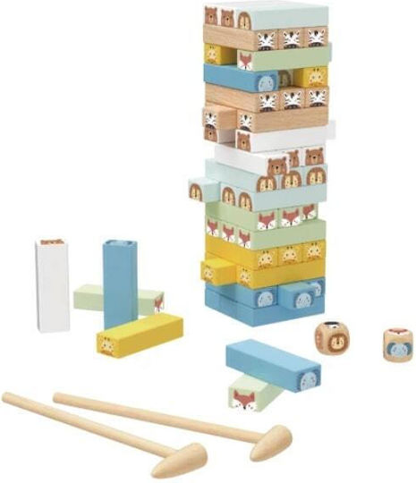 Wooden Stacking Game Animals Tooky Toy Ty704n