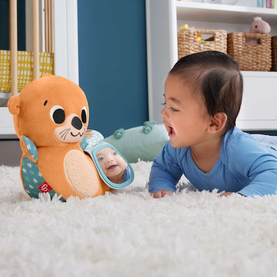Fisher Price 2 in 1 Rockin Tummy Time Otter Animal Fabric For Newborns