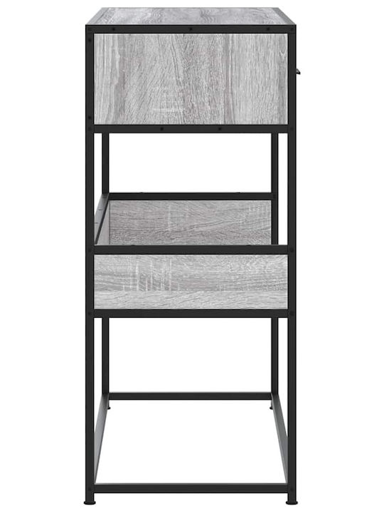 Metal Console Table Γκρίζο Σονόμα L90xW35xH80cm