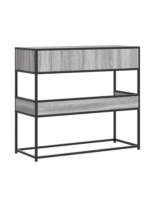 Metal Console Table Γκρίζο Σονόμα L90xW35xH80cm