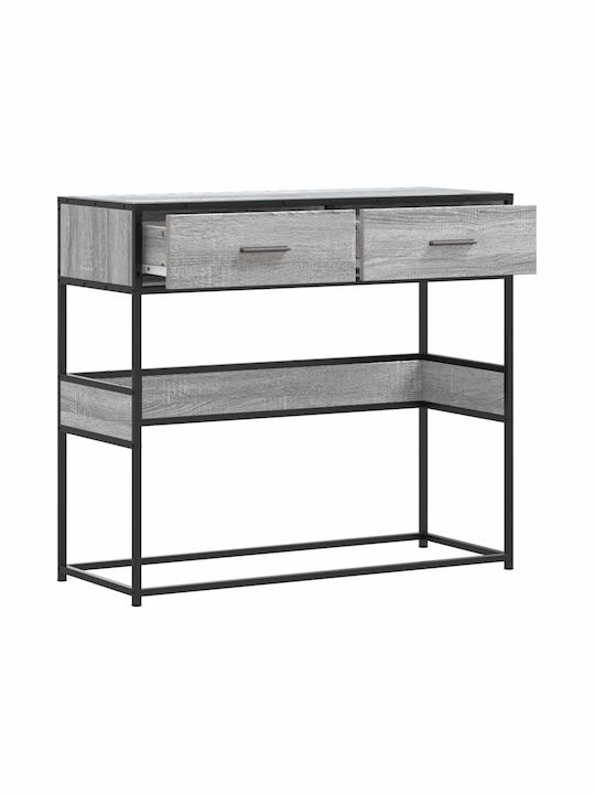 Metal Console Table Γκρίζο Σονόμα L90xW35xH80cm