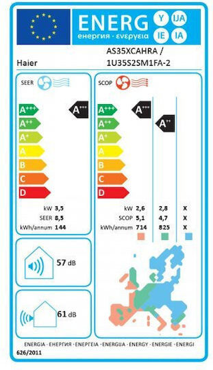 Haier Expert Κλιματιστικό Inverter 12000 BTU A+++/A++ με Ιονιστή και WiFi