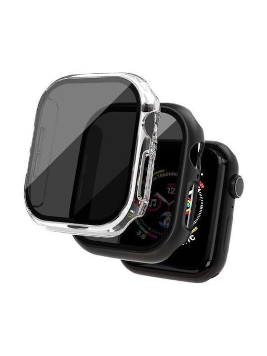 Glass+case Пластмасов Калъф в Прозрачен цвят за Apple Watch 38 мм