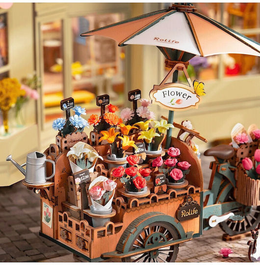 Rolife Παιχνίδι Κατασκευών Ξύλινo Robotime The Blossom Cart για Παιδιά 14+ Ετών