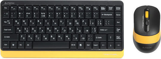 A4Tech Fstyler FG1110 Безжично Комплект клавиатура и мишка Кирилски Черен
