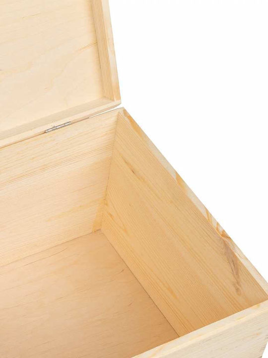 vidaXL Декоративна куфар Дърво Кафяв 40x30x23бр