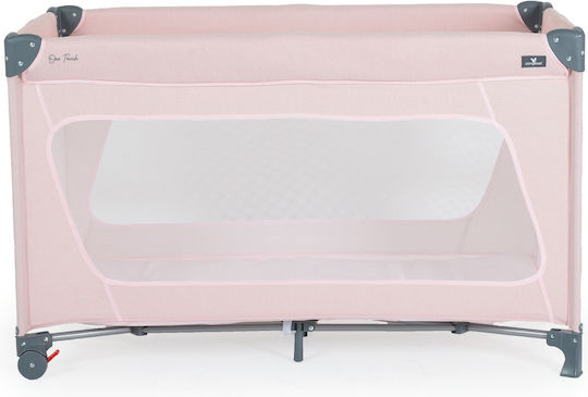 Cangaroo One Touch Laufstall mit Matratze Rosa 120x60cm
