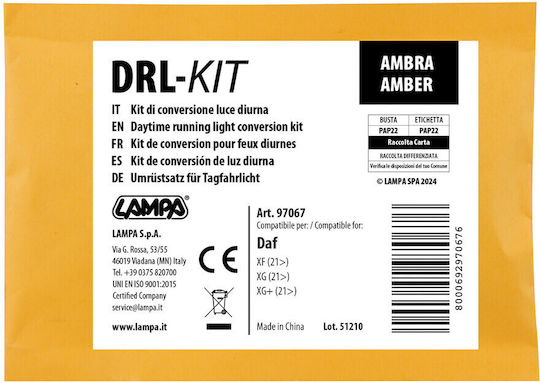 Lampa Car Electrical Spare Part Orange Color