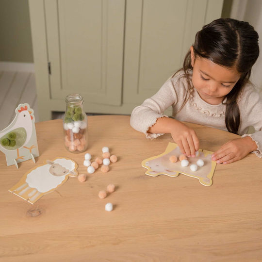 Little Dutch Παιδική Χειροτεχνία Pompom Craft Kit Little Farm για Παιδιά 3+ Ετών