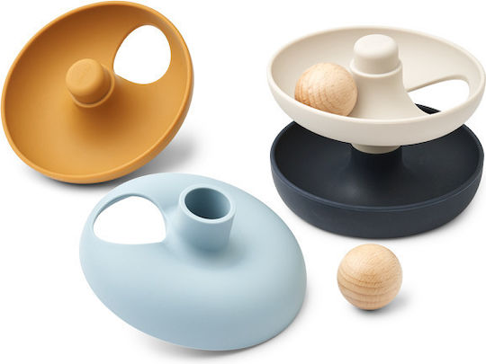 Liewood Jucărie din lemn Maya Ball Tower Sea Blue Multi Mix