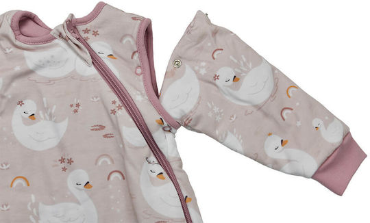Bebe Stars Winter Schlafsack mit Füßen Stars 2.5 Tog Winter Swan mit abnehmbaren Ärmeln