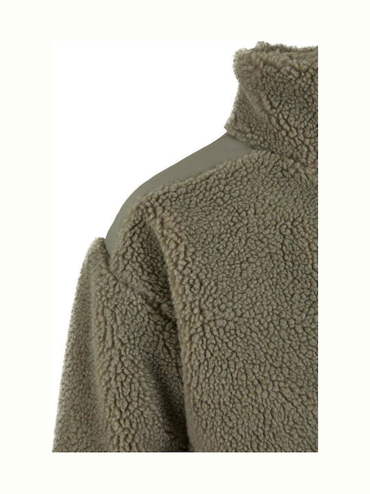 Kids Casual Short Coat with Lining Pale Green