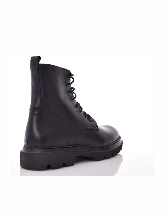 Leather Women's Ankle Boots Black
