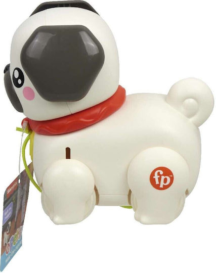 Fisher Price Συρόμενο Παιχνίδι Σκυλάκι Pug με Ήχους για 12+ Μηνών