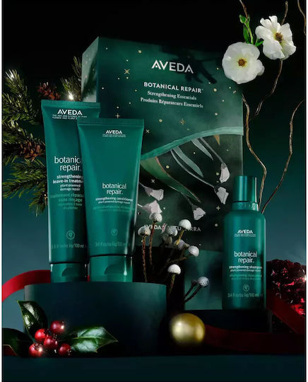 Aveda Botanical Repair Stärkende Essentials Haarpflege-Set Für Beschädigtes Haar Mit Shampoo & Konditionierer 3 Stück