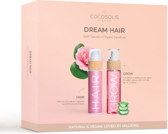 Cocosolis Dream Hair Hair Care Set against Hair Loss for Damaged Hair with Mask and Serum 2pcs