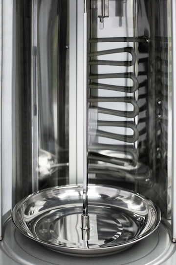 Rohnson R-2540 Настолна Вертикален Шиш 1800W с Капак и Регулируем Термостат 41x23см