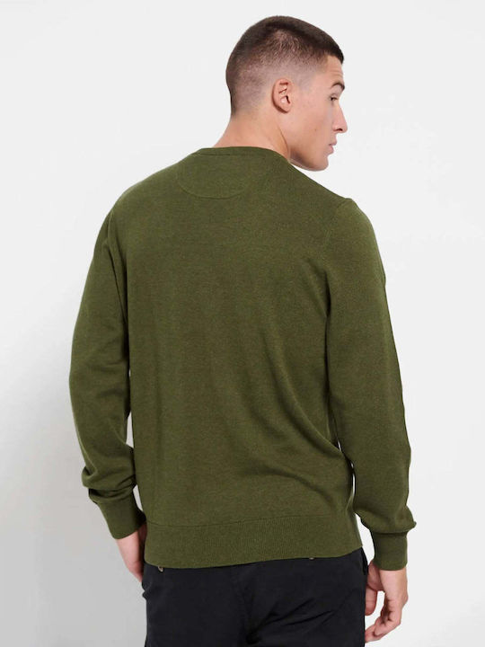 Funky Buddha Long Sleeve Sweater Pine Green Mel