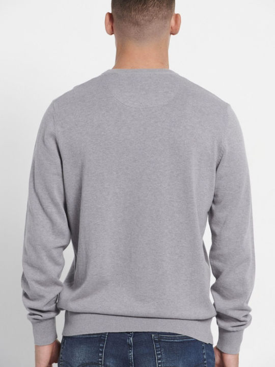 Funky Buddha Long Sleeve Sweater Grey Melange