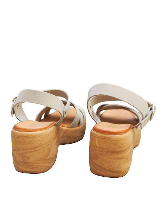 Anatomic Women's Leather Platform Shoes White