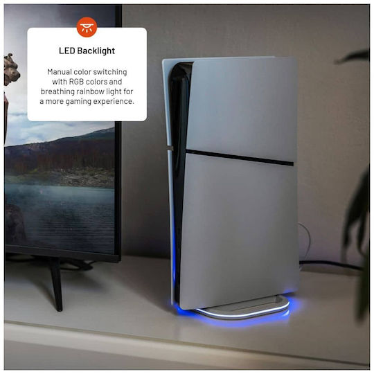 Fester Ständer Fixps5-st-wh PS5 PS5 Slim LED Rutschfeste Pads USB-C Weiß