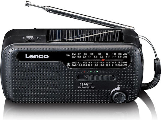 Lenco MCR-113BK Επιτραπέζιο Ραδιόφωνο Ηλιακό Μαύρο
