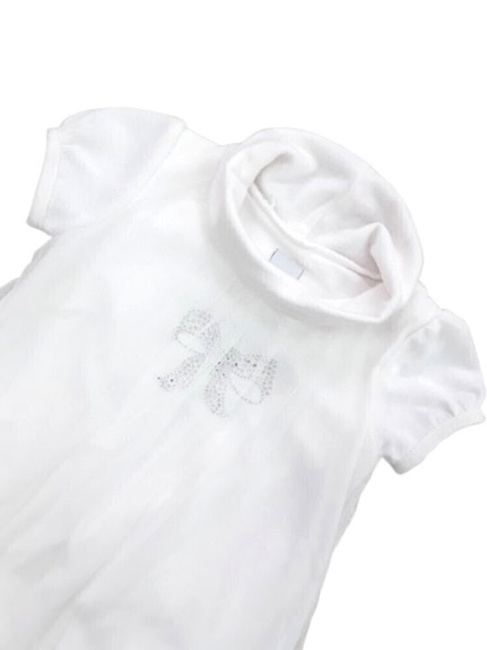 Children's Dress Short Sleeve White
