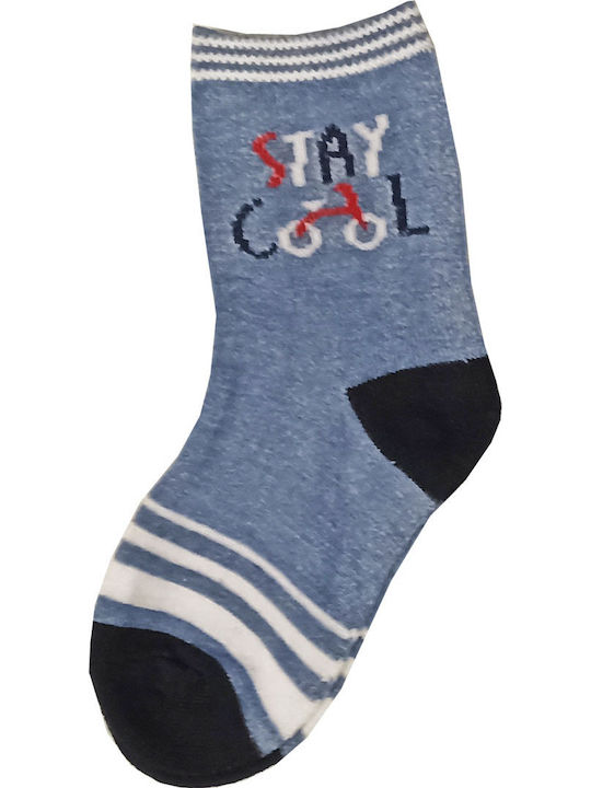 365 Charm Socks Παιδικές Κάλτσες Μπλέ - Γκρί 3 Ζευγάρια