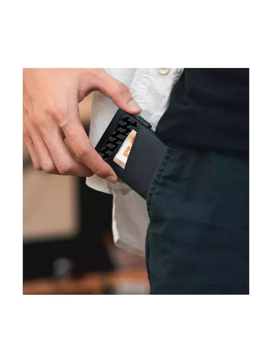Portofel bărbătesc Carduri cu RFID Albastru