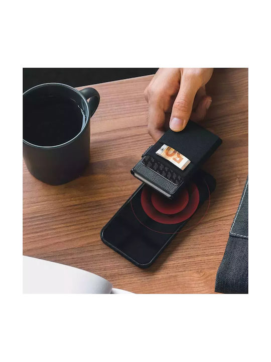 Ανδρικό Πορτοφόλι Καρτών με RFID Ροζ