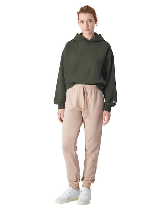 Rib Cuff Παντελόνι Φόρμας Beige