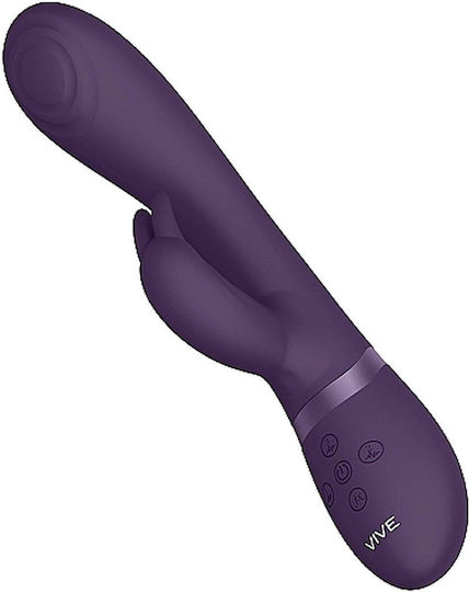 Vive Cato Δονητής Rabbit 21cm Purple