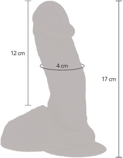 ToyJoy Get Real Naked Silicone Vibrating Dildo Реалистичен Вибратор с Дистанционно Управление 17см Плът
