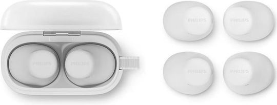 Philips TAT2149 In ear Bluetooth хендсфри Слушалки с Устойчивост на Пот и Кутийка за Зареждане Бял