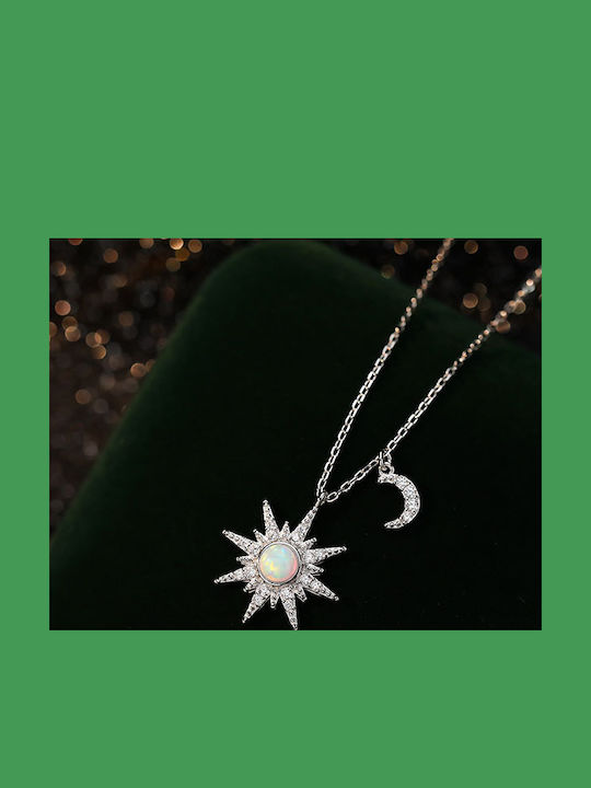 By Queen Κολιέ Christmas Star Ασημένιο 925